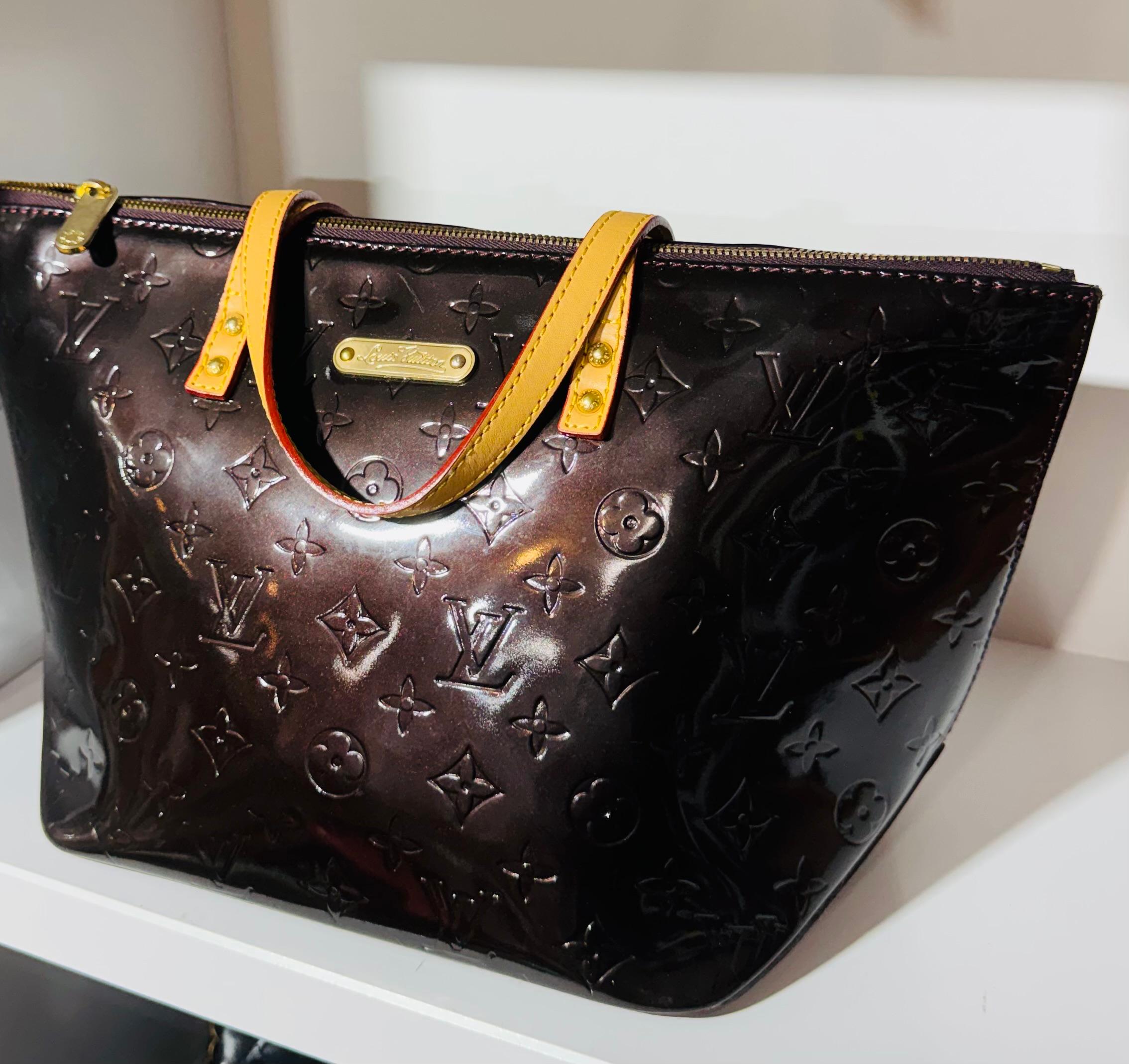 Louis Vuitton Bellevue GM Tote – Amarante Monogram Vernis Patent Leather